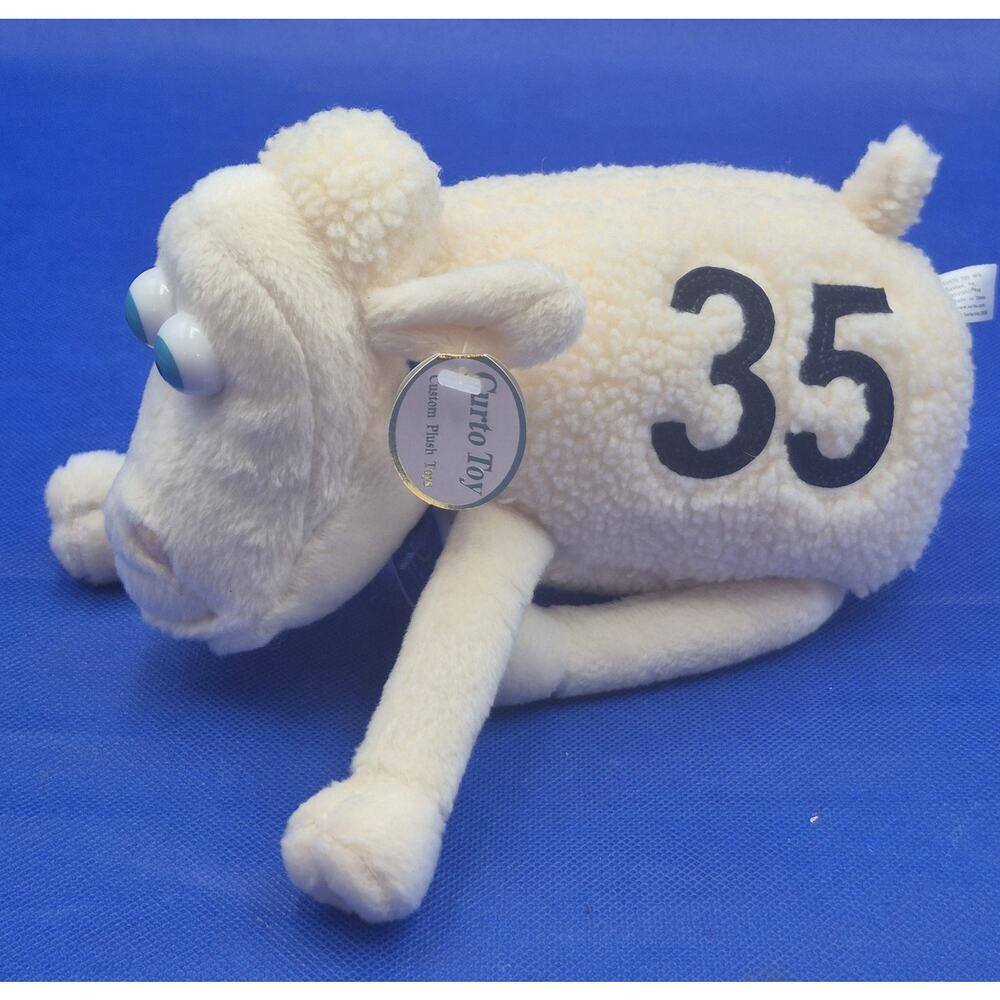 Vintage 2000 Serta 35 Sheep 8" Plush Curto Toy with Tags